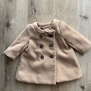 Girl's Baby‎ Gap Tan Pea-Coat size 0-6 Month